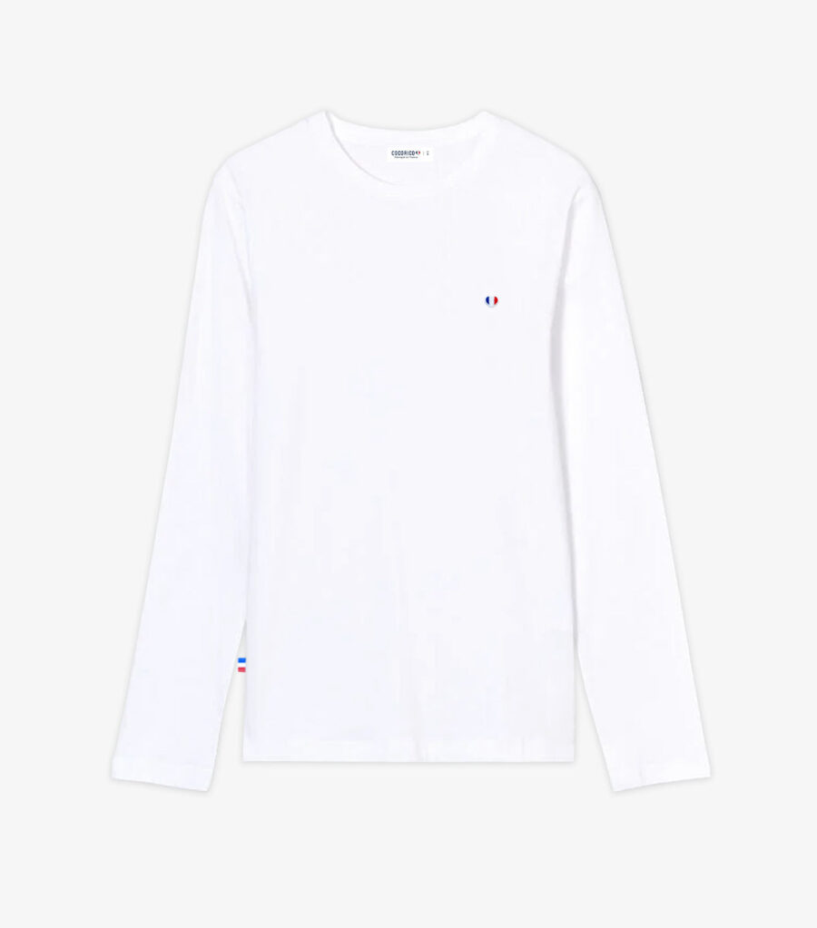 T-shirt Manches Longues Homme Blanc - Iconique - Image 3