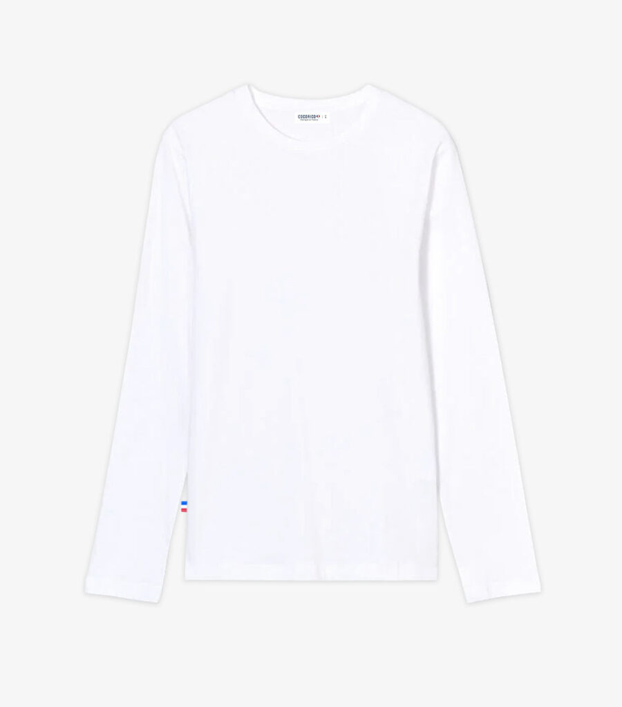 T-shirt Manches Longues Homme Blanc - Intemporel - Image 3