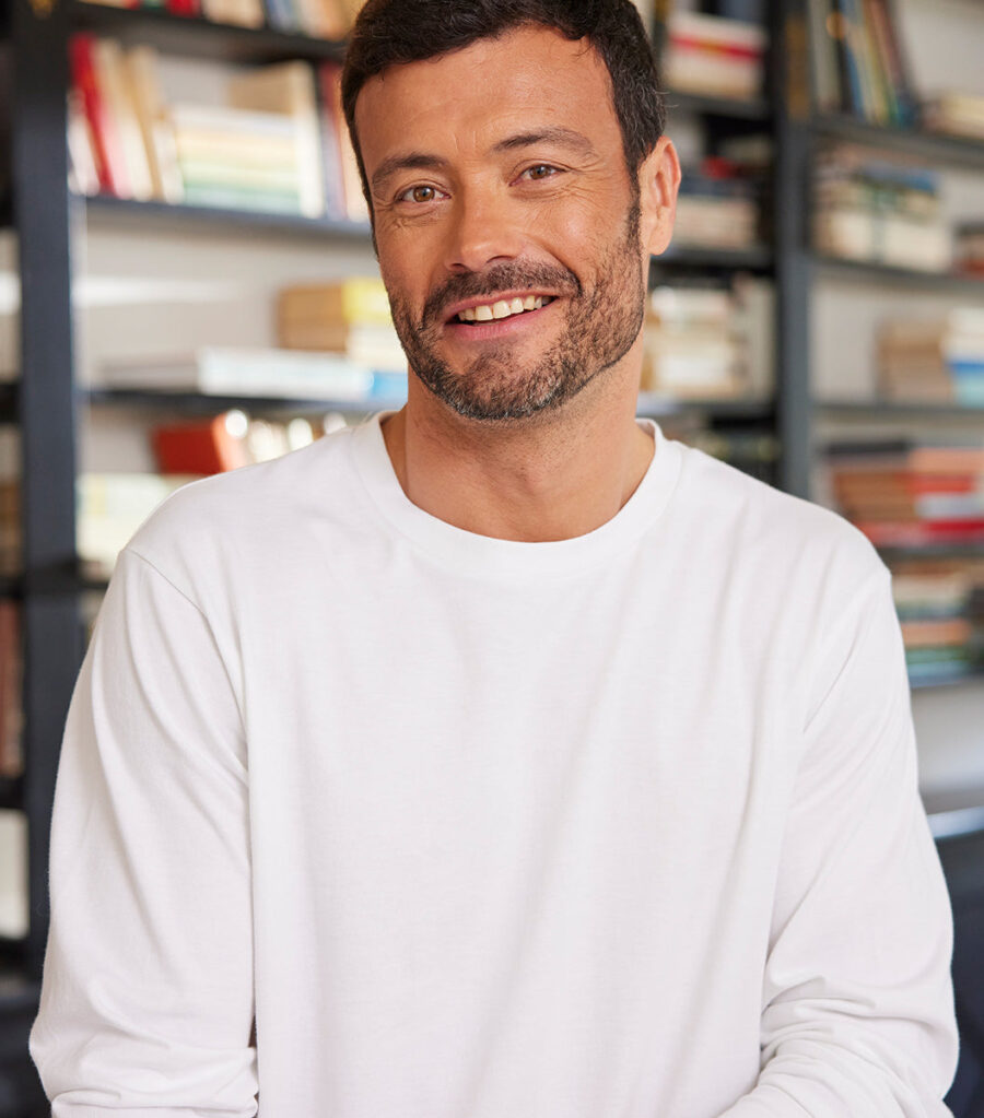 T-shirt Manches Longues Homme Blanc - Intemporel - Image 4