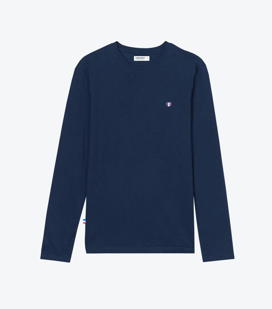 T-shirt Manches Longues Homme Marine - Iconique - Image 2