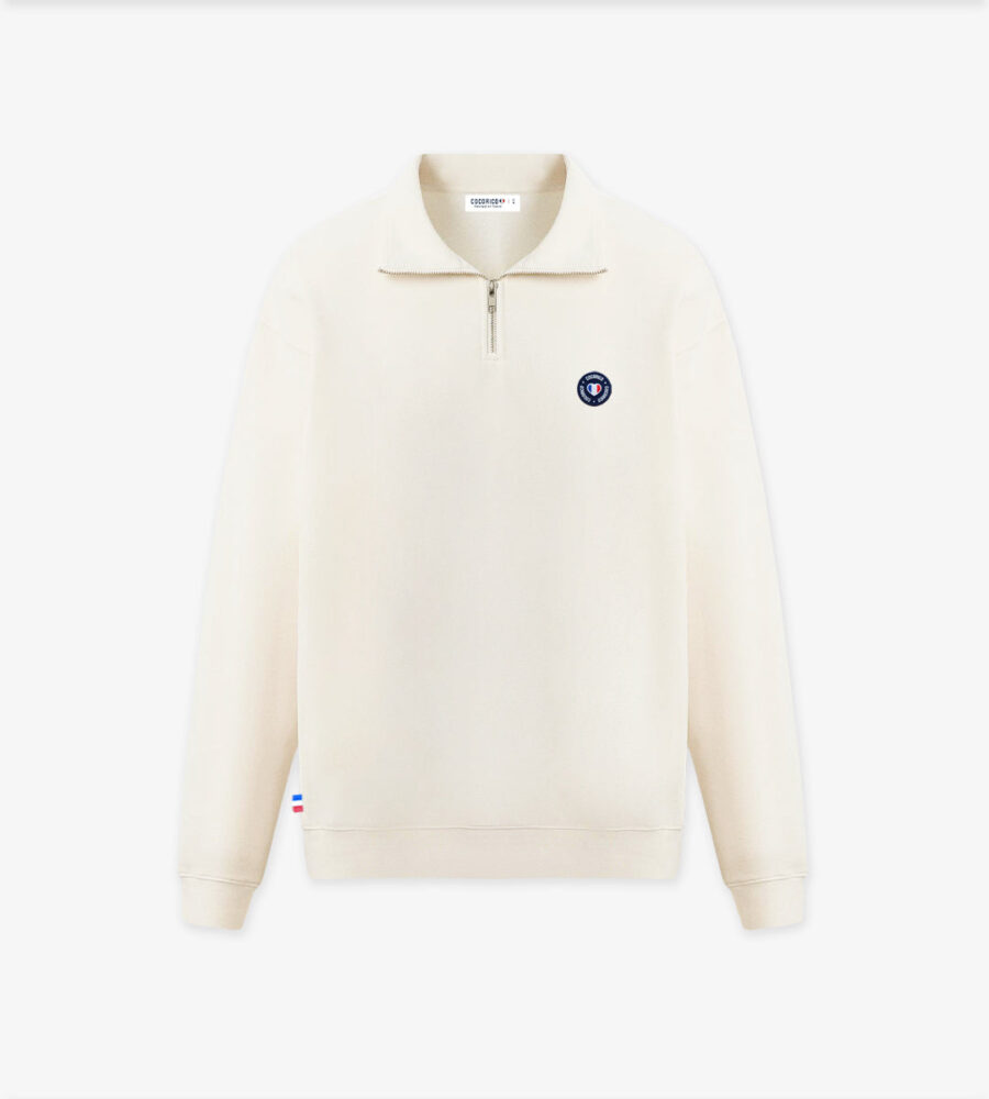Sweat Camionneur Femme Sable - Blason - Image 3