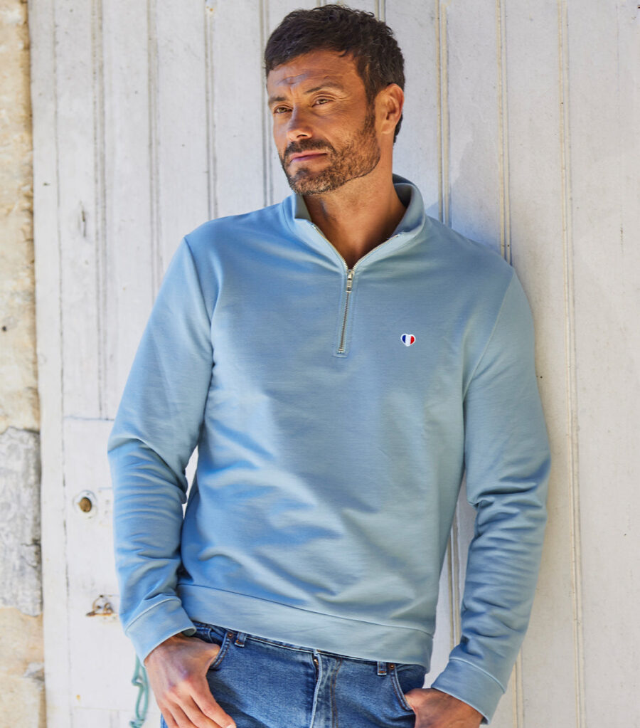 Sweat Camionneur Homme Ciel - Iconique - Image 2