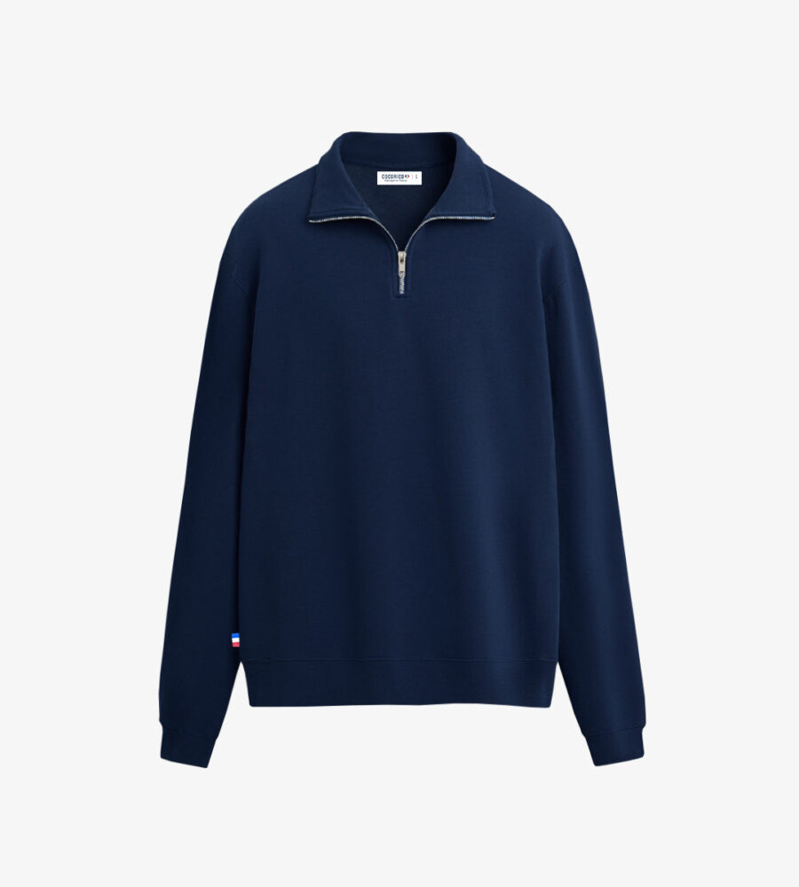 Sweat Camionneur Homme Marine - Intemporel - Image 3