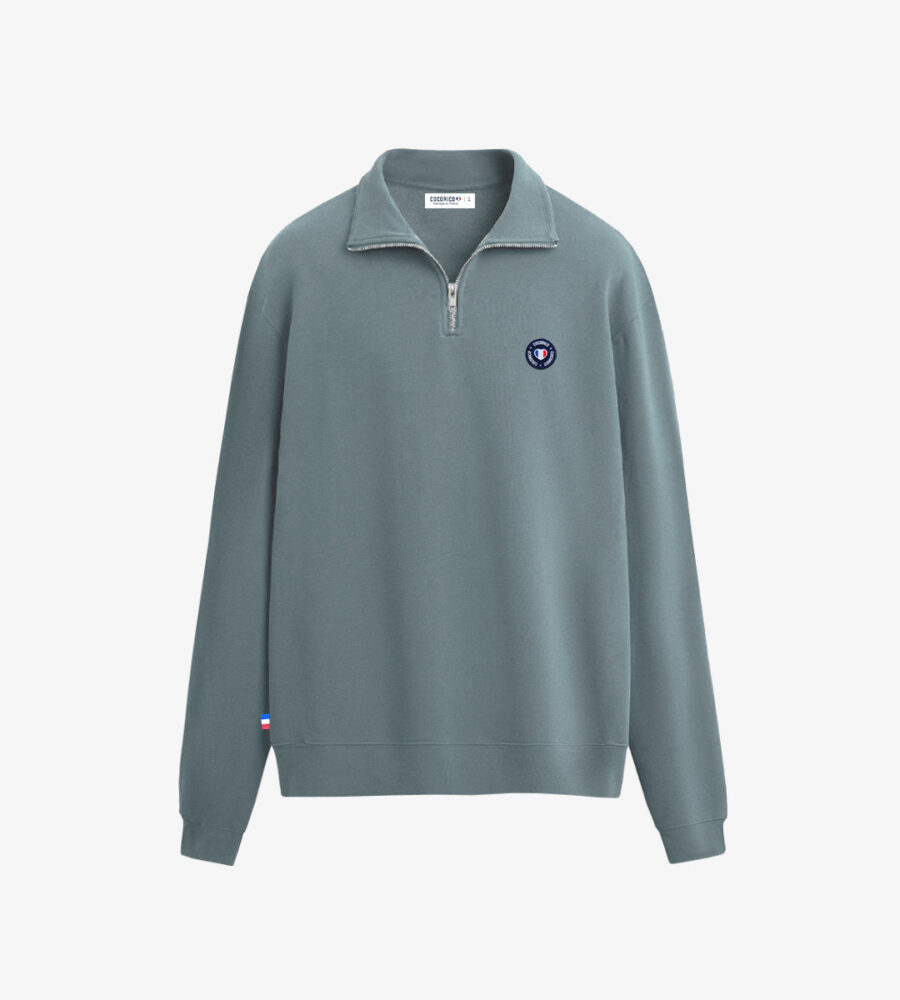 Sweat Camionneur Femme Sauge - Blason - Image 3
