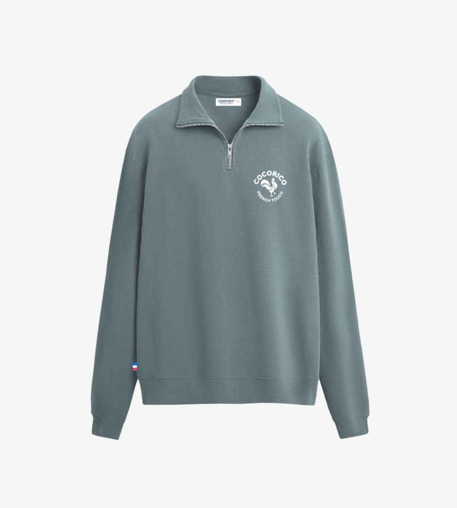 Sweat Camionneur Homme Sauge - Coq Fran?ais - Image 3
