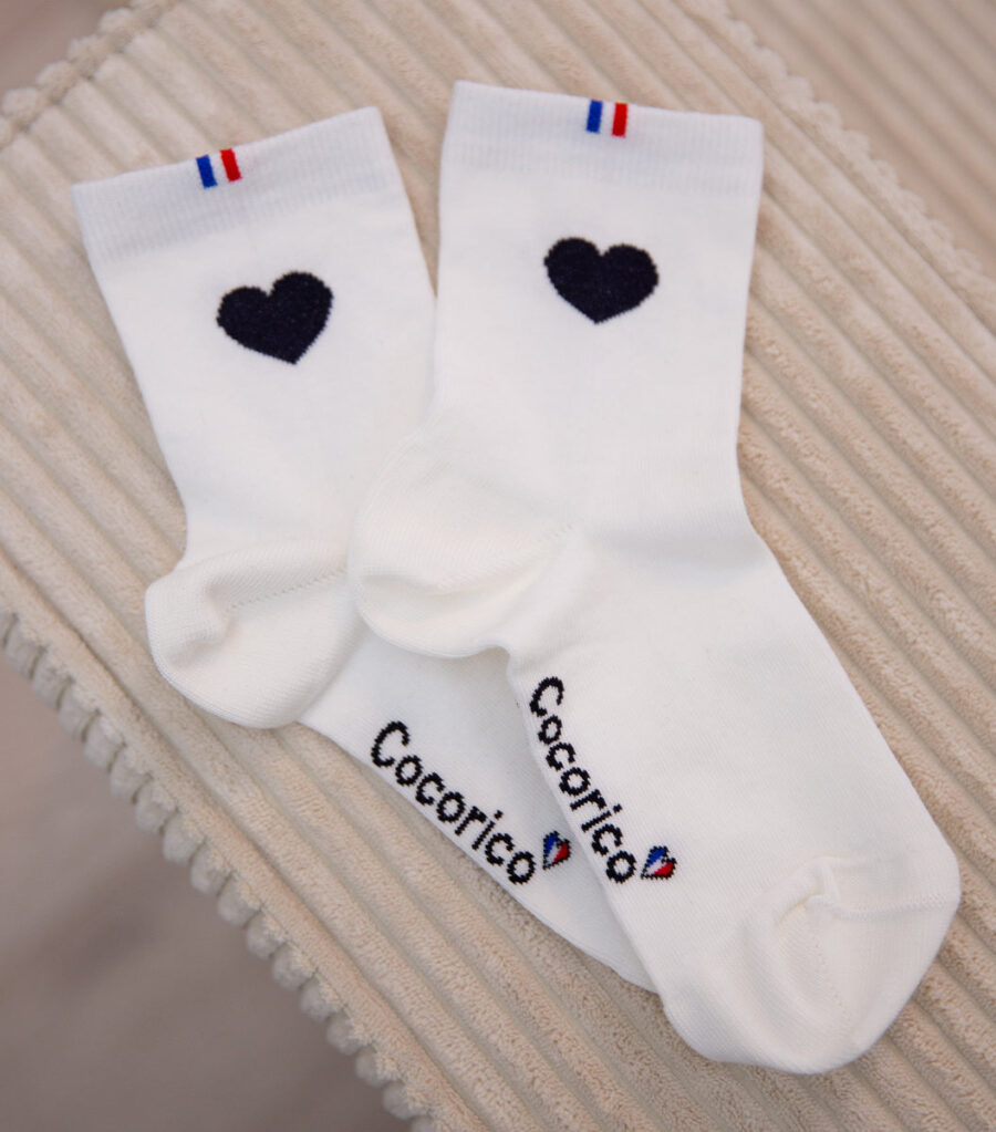 Chaussettes Femme x2 - Le Pack C?ur Noir - Image 2