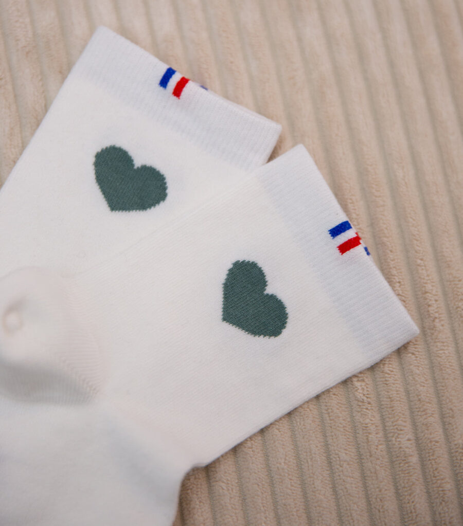 Chaussettes Femme x2 - Le Pack C?ur Vert - Image 3