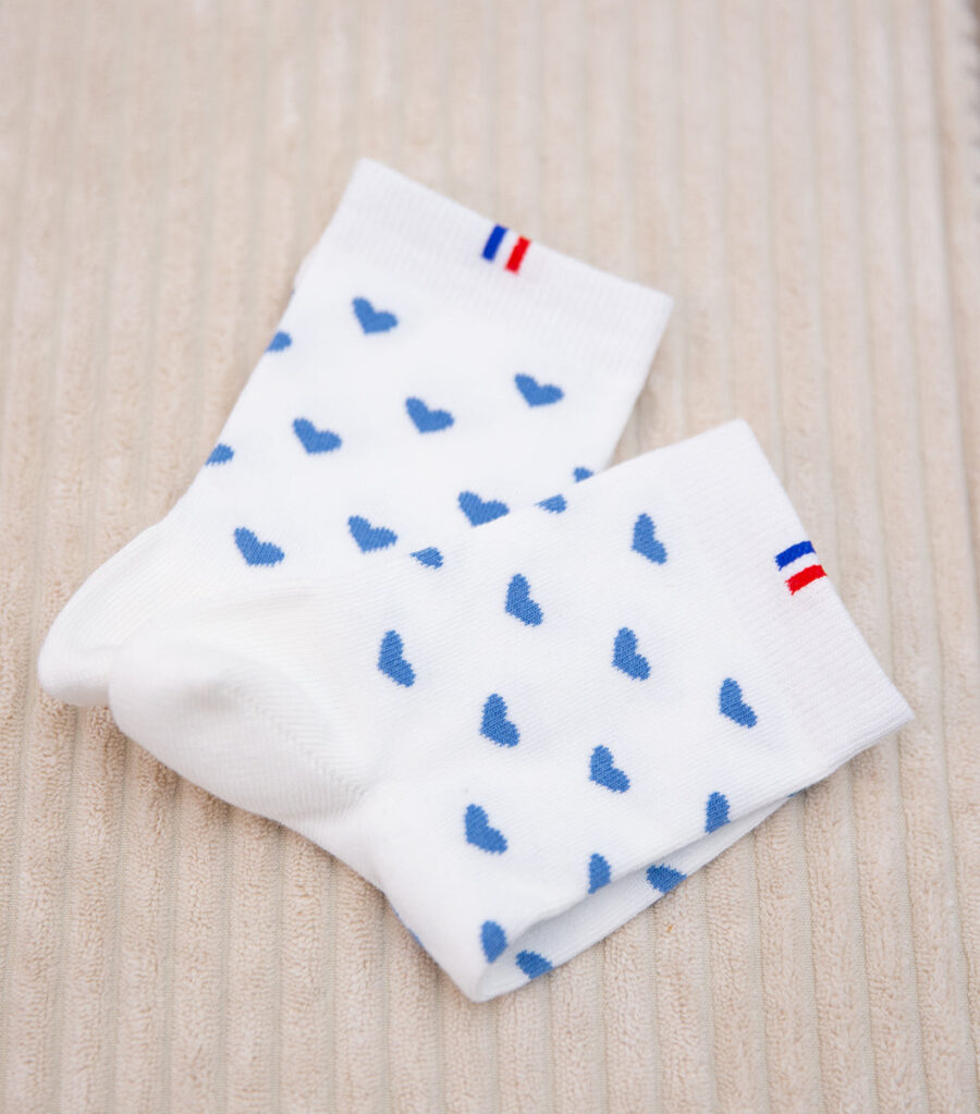 Chaussettes Femme - Petit C?ur Ciel - Image 2