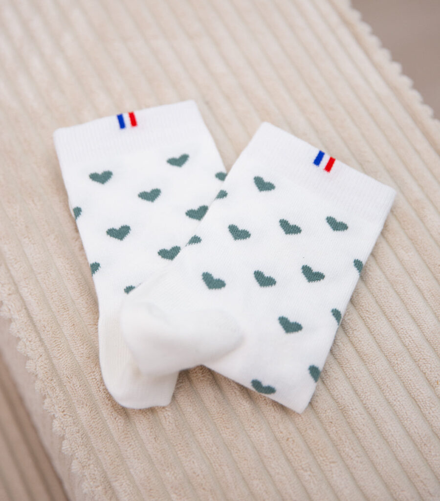 Chaussettes Femme x2 - Le Pack C?ur Vert - Image 2