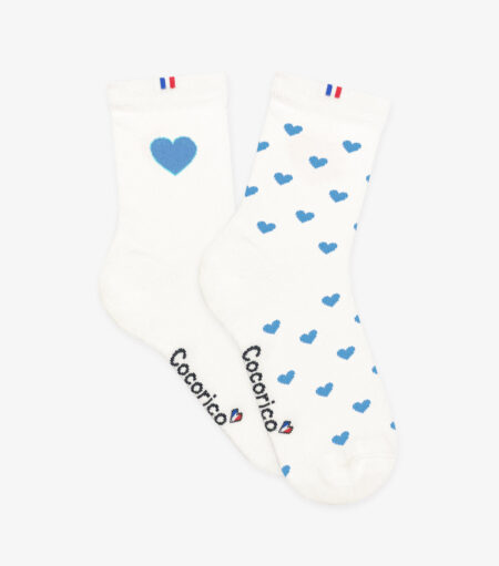 Chaussettes Femme x2 - Le Pack C?ur Ciel