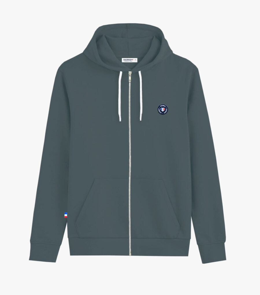 Sweat Zipp? Homme Sauge - Blason - Image 3